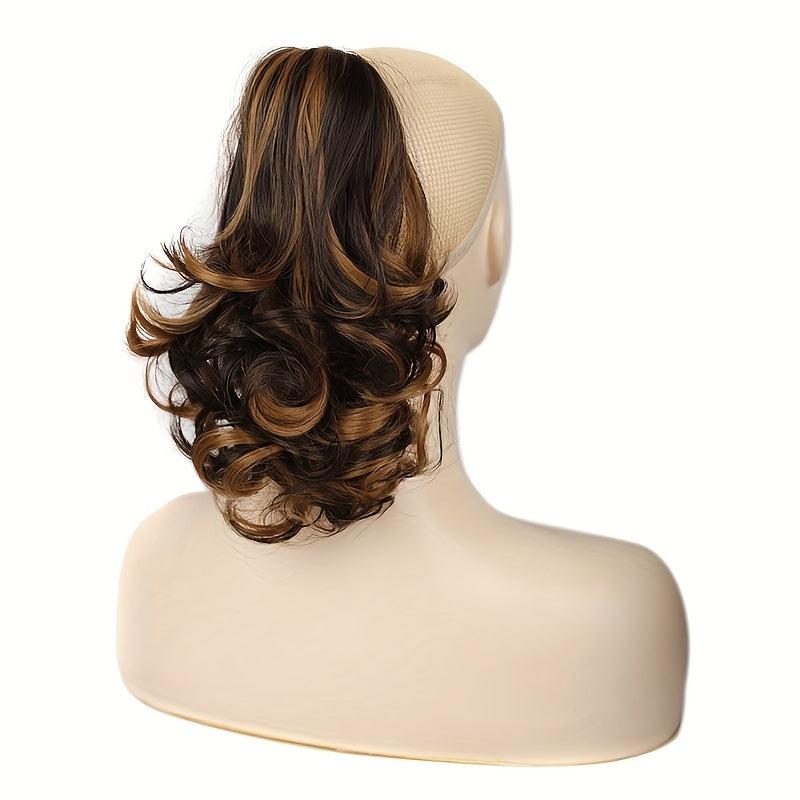 Long Curly Claw Ponytail Synthetic Clip In Hair Extensions