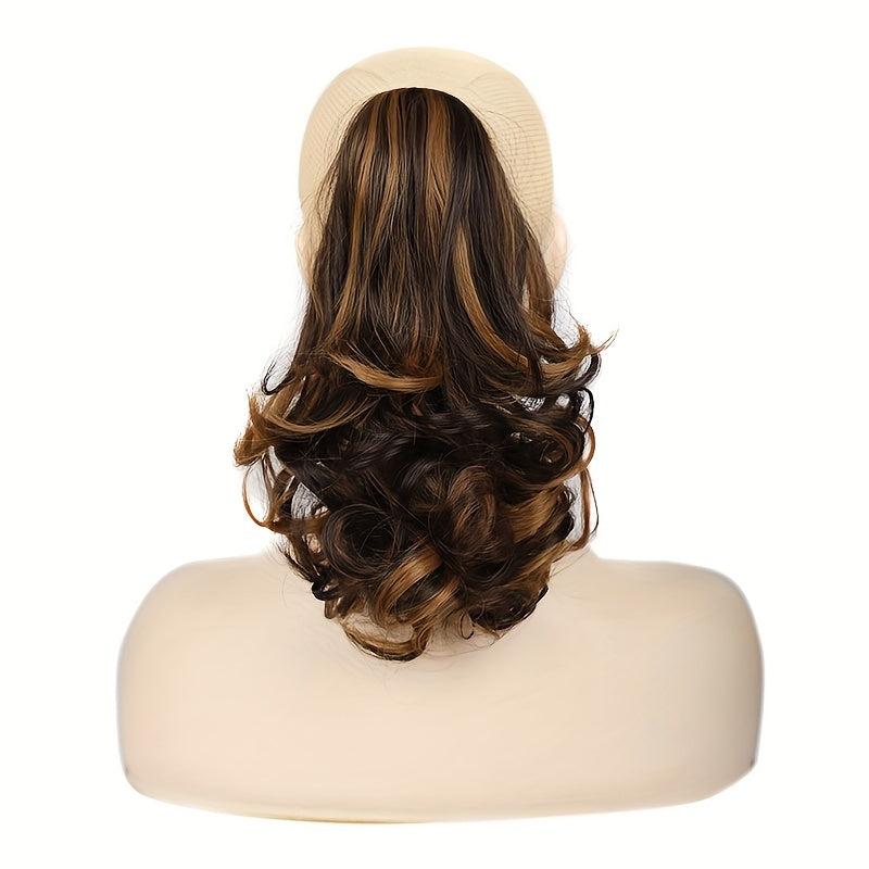 Long Curly Claw Ponytail Synthetic Clip In Hair Extensions