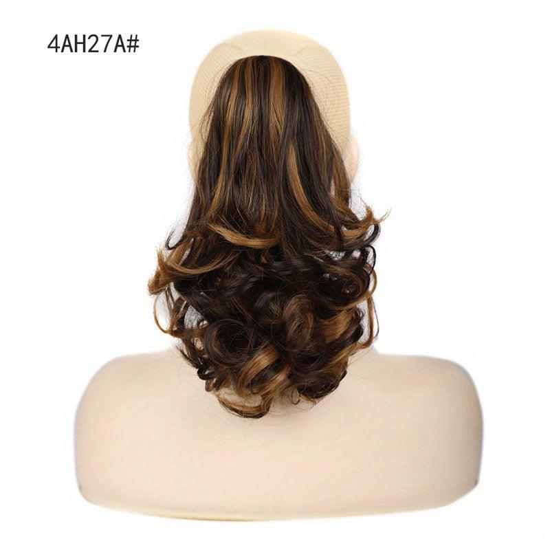 Long Curly Claw Ponytail Synthetic Clip In Hair Extensions