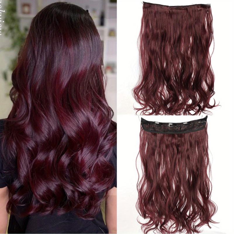 Invisible Seamless 5 Clips Hair Extensions for Curly Long Hair