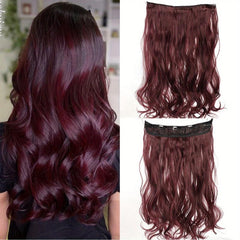 Invisible Seamless 5 Clips Hair Extensions for Curly Long Hair