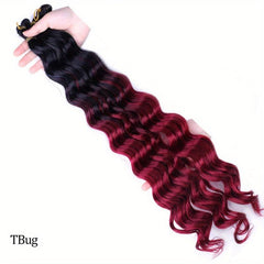 18-24 Inch Deep Wave Curly Synthetic Hair Extension 80-100 G