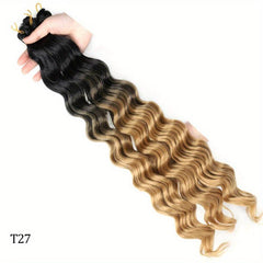 18-24 Inch Deep Wave Curly Synthetic Hair Extension 80-100 G