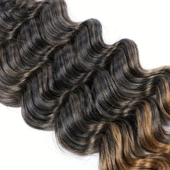 18-24 Inch Deep Wave Curly Synthetic Hair Extension 80-100 G