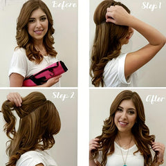 Long Curly Wavy Hair Extensions with Fish Line for Women Girls