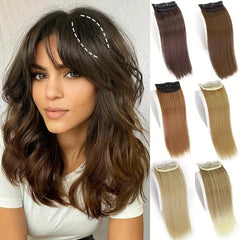 Invisible Clip In Straight Hair Extensions 25 4 Cm Natural Looking Hairpiece