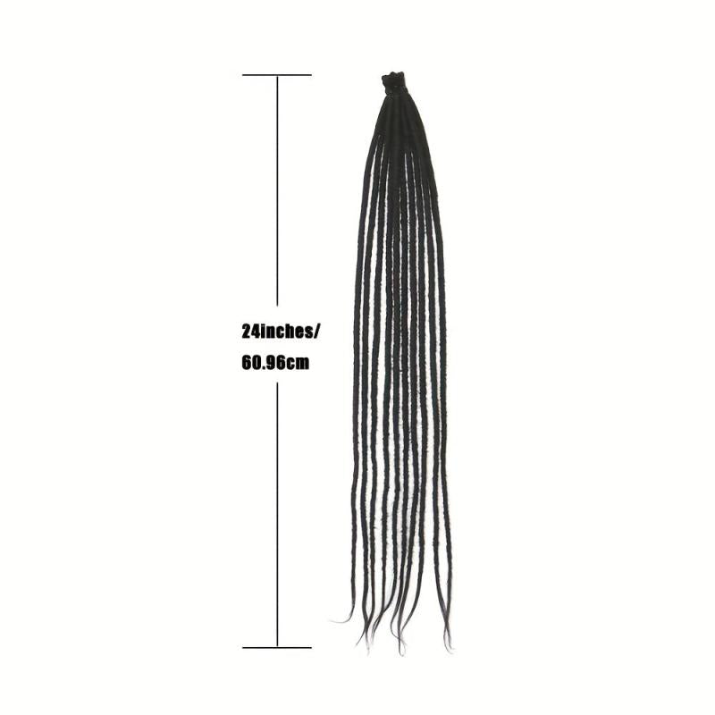 60 96 Cm 10 Strands Dreadlocks Extensions Thin Long Dreads Crochet Hair
