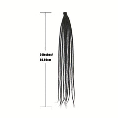 60 96 Cm 10 Strands Dreadlocks Extensions Thin Long Dreads Crochet Hair