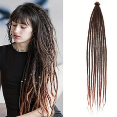 60 96 Cm 10 Strands Dreadlocks Extensions Thin Long Dreads Crochet Hair