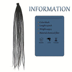 60 96 Cm 10 Strands Dreadlocks Extensions Thin Long Dreads Crochet Hair
