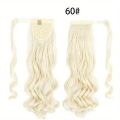 55 88Cm Long Body Wave Ponytail Extensions Natural-Looking Hairpiece