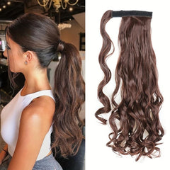 55 88Cm Long Body Wave Ponytail Extensions Natural-Looking Hairpiece