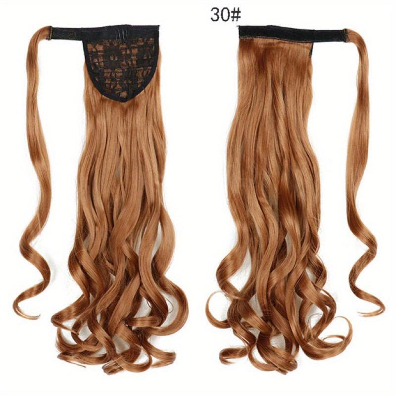 55 88Cm Long Body Wave Ponytail Extensions Natural-Looking Hairpiece