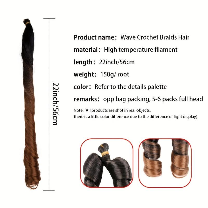 55 88 Cm Spiral Curl Braids Crochet Hair Extensions