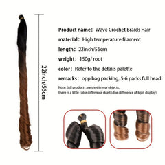 55 88 Cm Spiral Curl Braids Crochet Hair Extensions