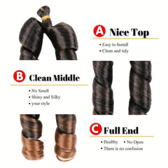 55 88 Cm Spiral Curl Braids Crochet Hair Extensions