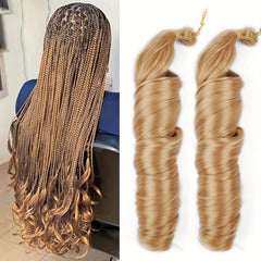 55 88 Cm Spiral Curl Braids Crochet Hair Extensions