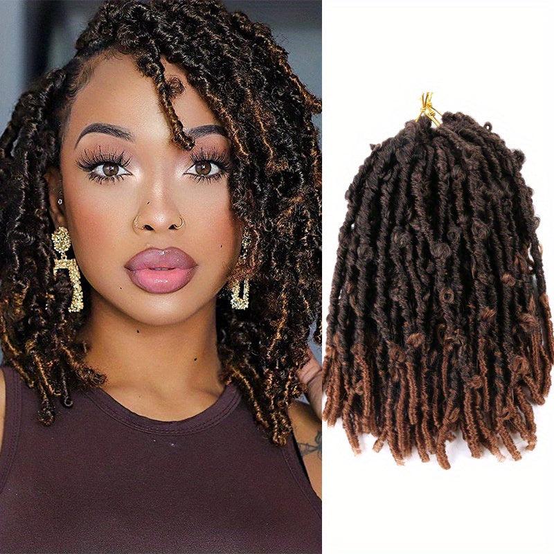 Butterfly Locs Hair Extensions 35cm-56cm Soft Messy Crochet Hair