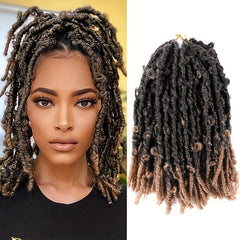 Butterfly Locs Hair Extensions 35cm-56cm Soft Messy Crochet Hair