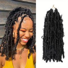 Butterfly Locs Hair Extensions 35cm-56cm Soft Messy Crochet Hair