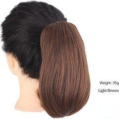 30 48 Cm Short Straight Ponytail Extensions for Women Girls