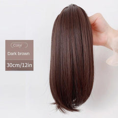 30 48 Cm Short Straight Ponytail Extensions for Women Girls