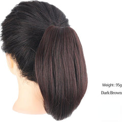 30 48 Cm Short Straight Ponytail Extensions for Women Girls