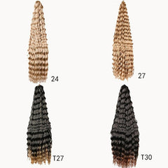Long Curly Deep Wave Crochet Hair Extensions for Daily Use