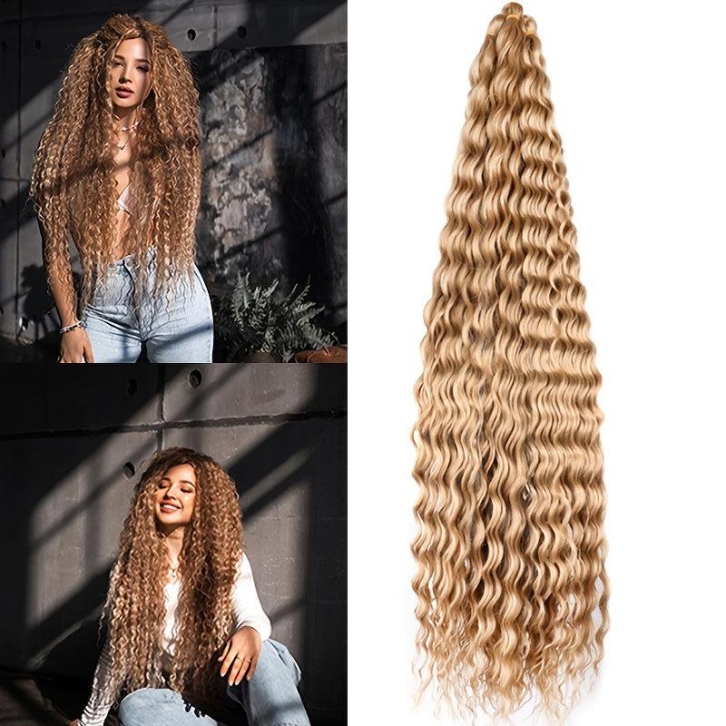 Long Curly Deep Wave Crochet Hair Extensions for Daily Use