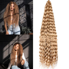 Long Curly Deep Wave Crochet Hair Extensions for Daily Use