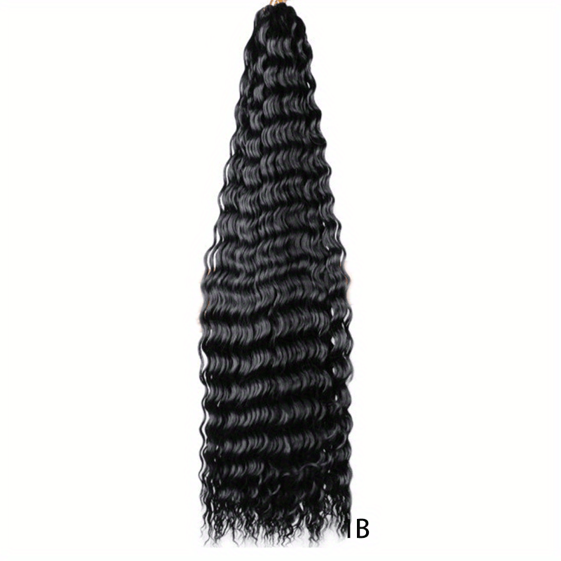 Long Curly Deep Wave Crochet Hair Extensions for Daily Use