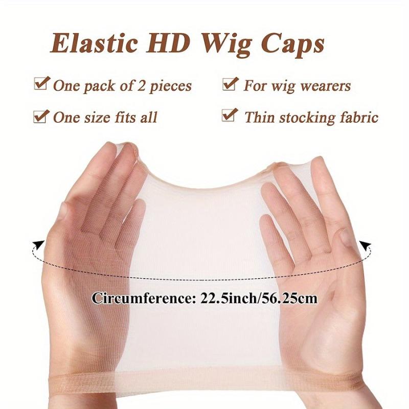 Invisible HD Wig Caps For Women Breathable Stocking Nude Cap for Lace Front Wig