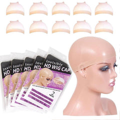 Invisible HD Wig Caps For Women Breathable Stocking Nude Cap for Lace Front Wig