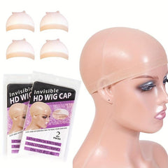 Invisible HD Wig Caps For Women Breathable Stocking Nude Cap for Lace Front Wig