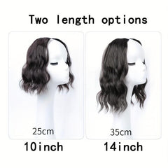 2pcs Curly Wavy Hair Pieces Clip In Extensions for Daily Use