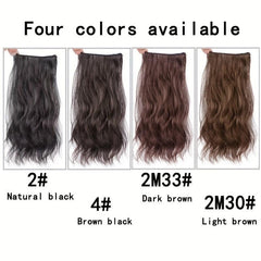 2pcs Curly Wavy Hair Pieces Clip In Extensions for Daily Use
