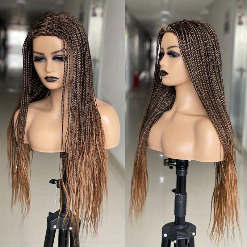 Braided Hair Wigs 66 cm - Synthetic Fiber - Box Braided Wigs - Machine Wigs