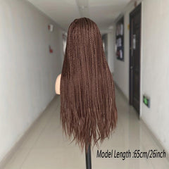 Braided Hair Wigs 66 cm - Synthetic Fiber - Box Braided Wigs - Machine Wigs