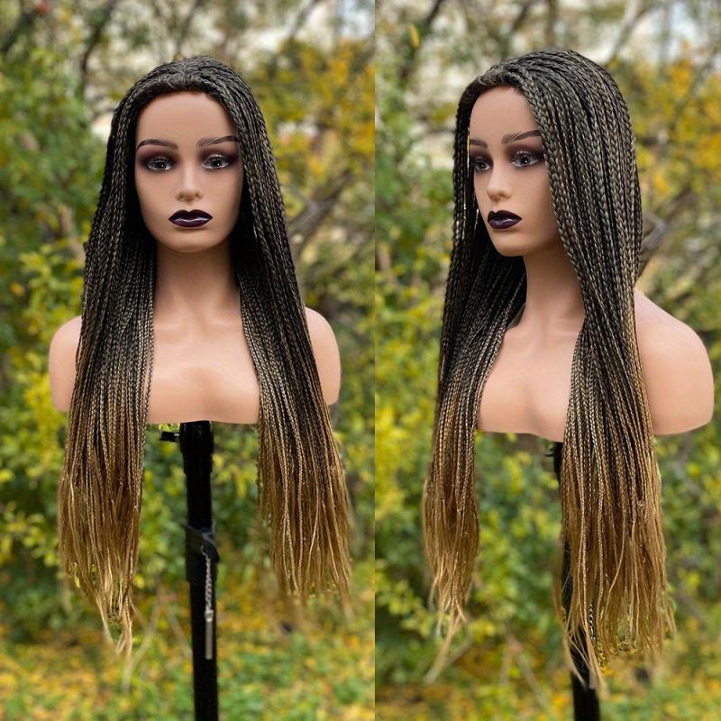 Braided Hair Wigs 66 cm - Synthetic Fiber - Box Braided Wigs - Machine Wigs