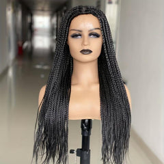 Braided Hair Wigs 66 cm - Synthetic Fiber - Box Braided Wigs - Machine Wigs