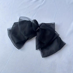Detachable Bowknot Clip Ponytail Extensions Synthetic Hair 40-64 cm