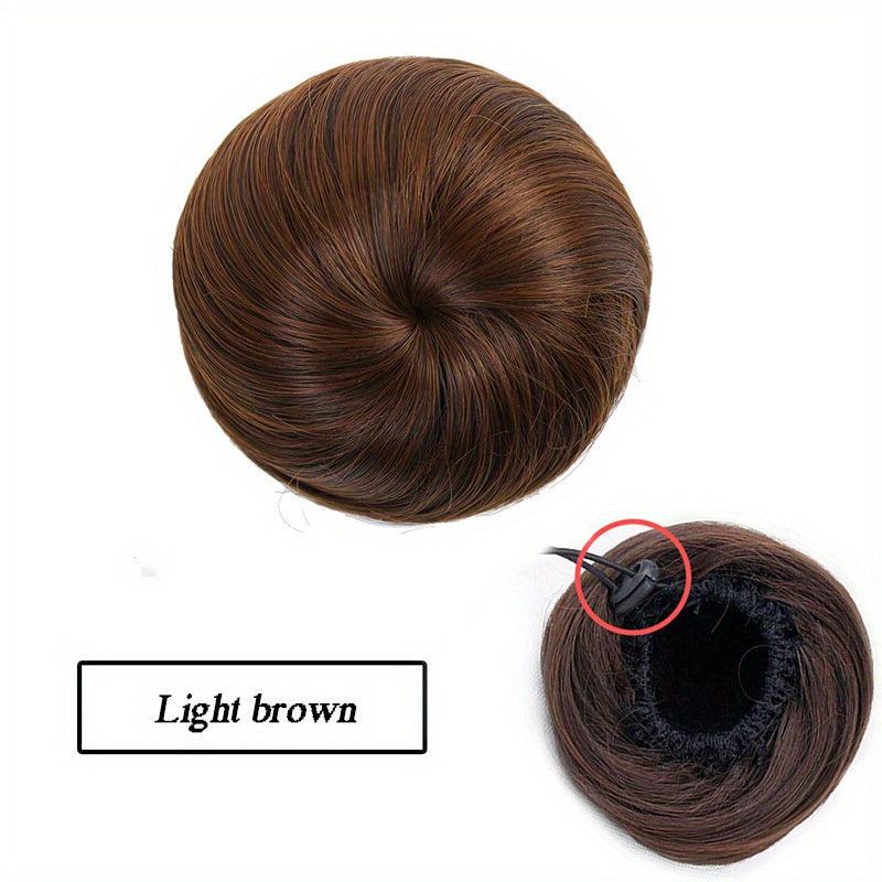 Drawstring Donut Hair Buns Clip-In Extensions for Daily Use