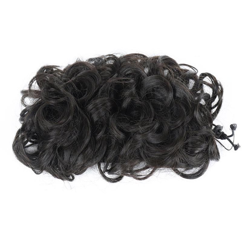 Messy Hair Bun Curly Wavy Hair Scrunchies Synthetic Fiber Ponytail Extensions