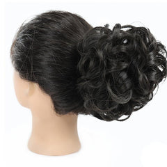 Messy Hair Bun Curly Wavy Hair Scrunchies Synthetic Fiber Ponytail Extensions