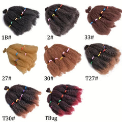10 Pack Afro Kinky Bulk Crochet Braiding Hair Extensions Short 25 4cm