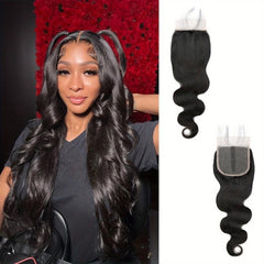 Brazilian Body Wave T 4x4 Lace Closure Middle Part