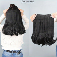 35 56 cm Wavy Hair Extensions 5 Clips Synthetic Fiber Hair Piece
