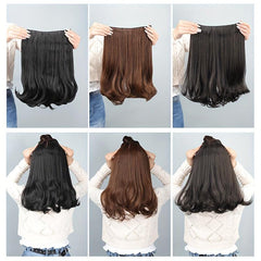 35 56 cm Wavy Hair Extensions 5 Clips Synthetic Fiber Hair Piece