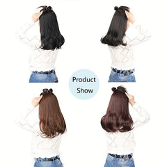 35 56 cm Wavy Hair Extensions 5 Clips Synthetic Fiber Hair Piece