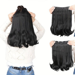 35 56 cm Wavy Hair Extensions 5 Clips Synthetic Fiber Hair Piece